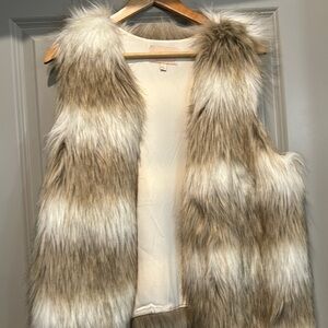 Faux fur vest